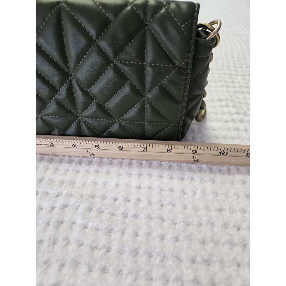 Faux green quilted purse chain strap small - Picture 8 of 11